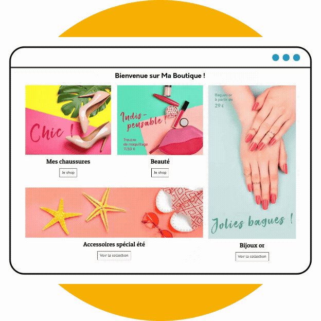 Animation web de type Balancement