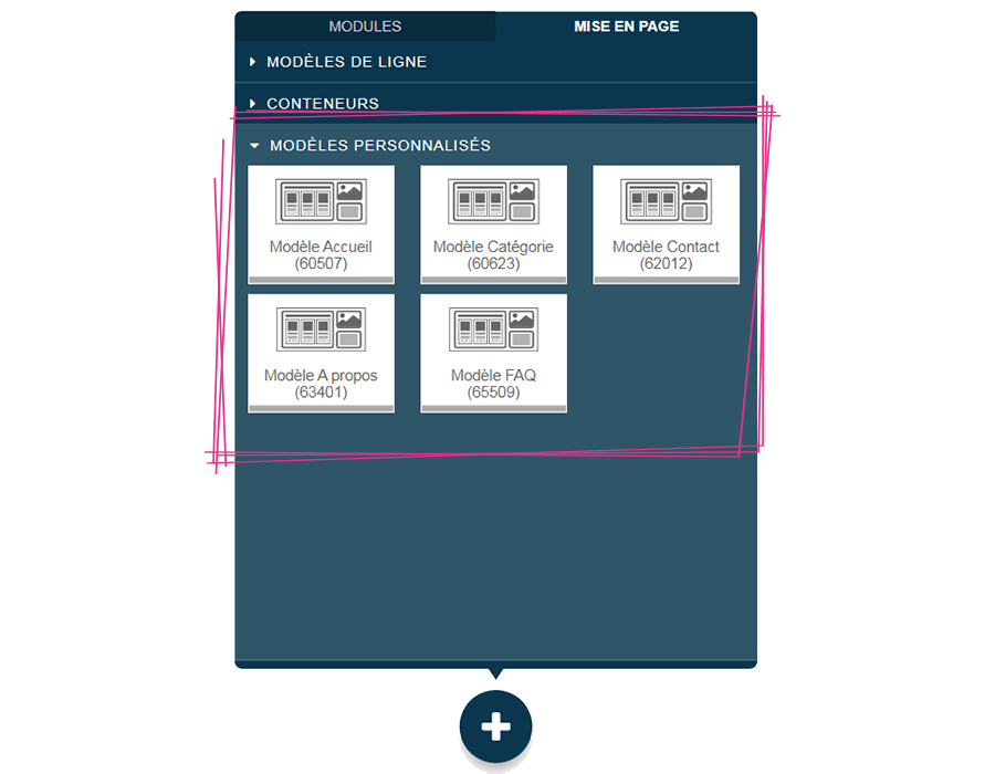 Modèles de page personnalisés