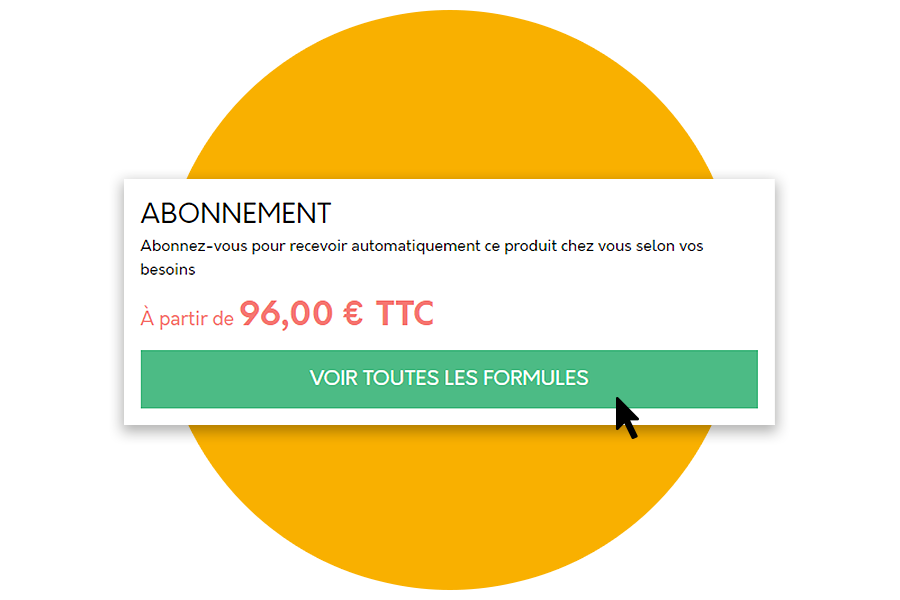 Capture écran des formules d'abonnement de la solution de gestion d'abonnement d'OASIS