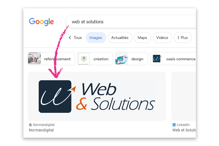 Référencement des images et logo web et solutions