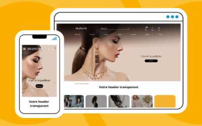 Fonctionnalité CMS : le header transparent